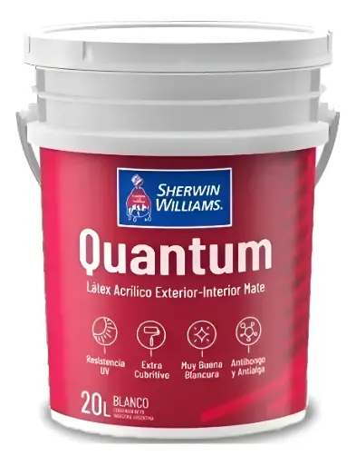 Quantum Latex Ext-Int Mate Blanco Sherwin Williams