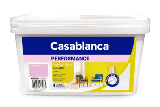 Latex Interior Performance Mate Antibacterial Colores Casablanca