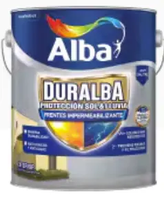 Impermeabilizante Duralba Frentes y Muros 20 litros Alba