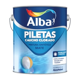 Pintura para piletas caucho clorado Alba