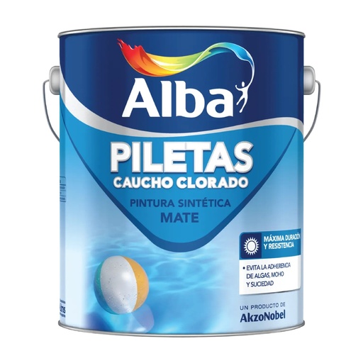 Pintura para piletas caucho clorado Alba