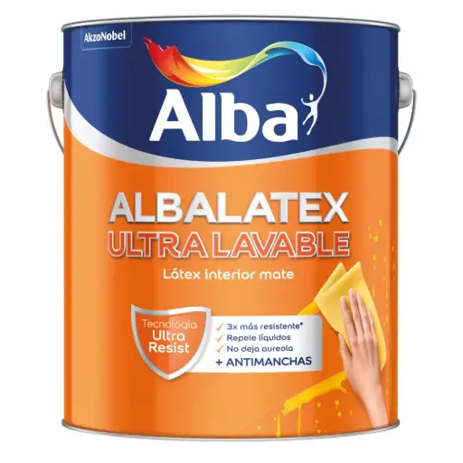 Latex Interior Albalatex Ultralavable Mate Alba
